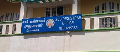 sub registrar office neelankarai
